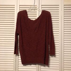 Rust colored Express sweater